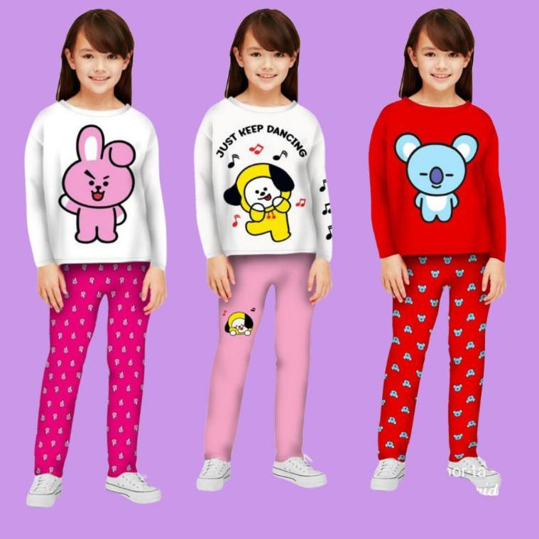 RECOMENDED Baju Tidur Setelan Anak Perempuan / Baju Tidur Anak Perempuan Umur 3 - 13 Tahun/ Baju Tid