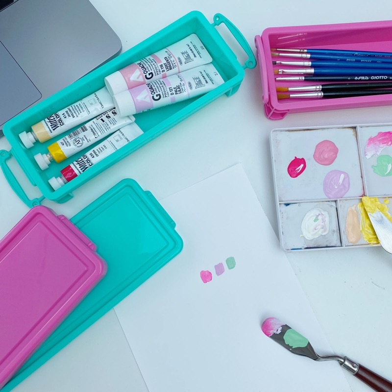 

Terlaris ✨ -PEANUT ROOM | Pencil Case - Set of 2 Bundle | Kotak/box penyimpanan alat tulis, brush, etc- 2.2.23