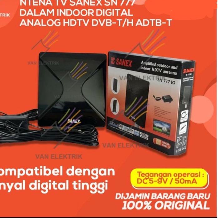 ▲ ANTENA TV SANEX SN 777 DALAM INDOOR DIGITAL ANALOG HDTV DVB-T/H ADTB-T ➥