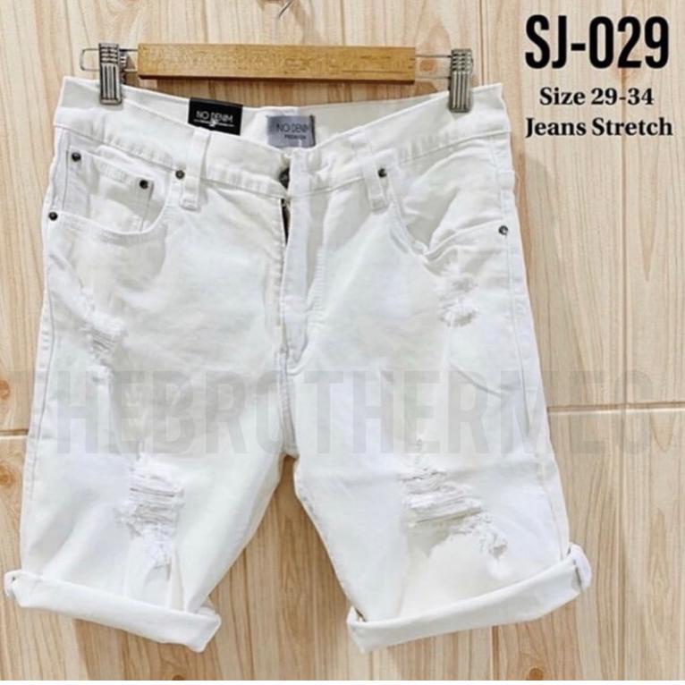 SPECIAL PRICE CELANA JEANS PENDEK PRIA-SHORT JEANS COWOK-CELANA PENDEK JEANS SOBEK MURAH-CELANA PEND