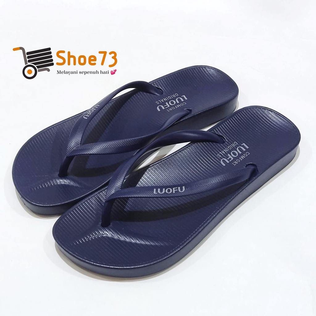 LUOFU F 2303 - A01S SIZE 36-40 ORIGINAL l Sandal jepit jelly wanita l Sendal jepit cewek impor