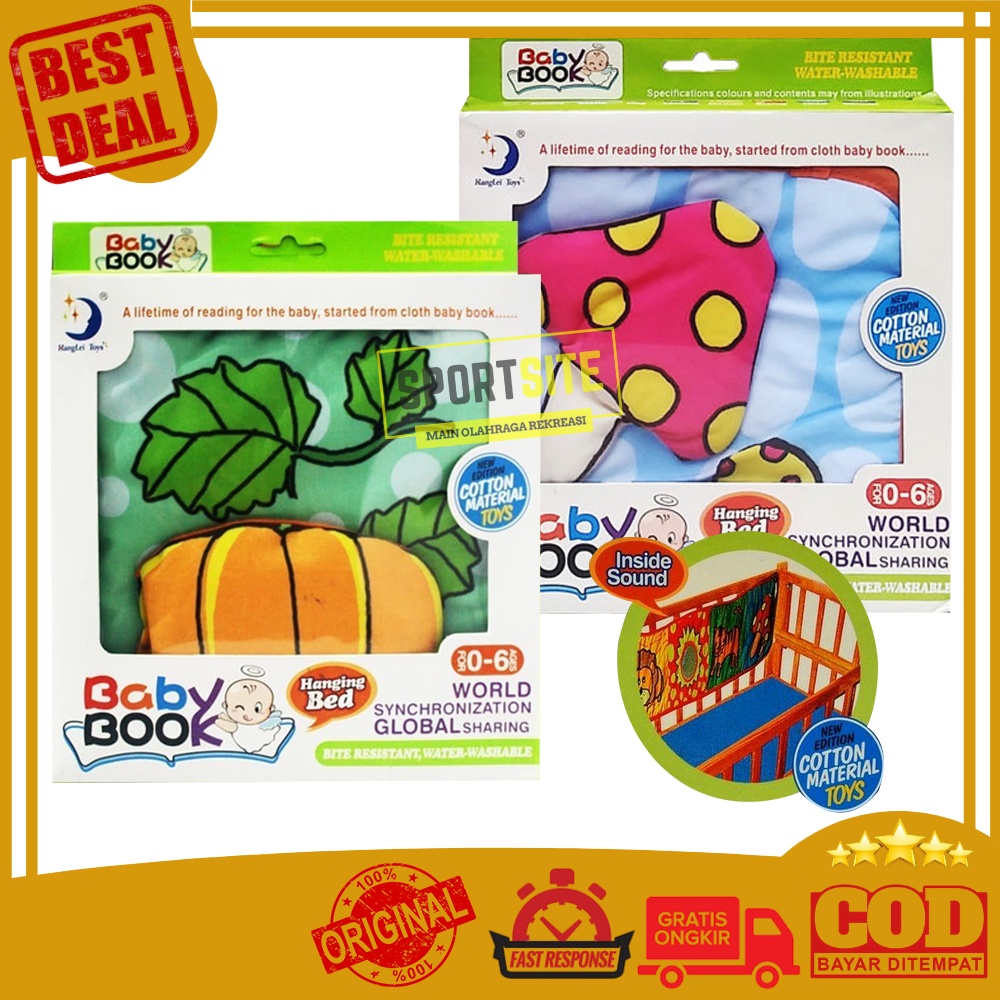 Hanging Bed Baby Book Softbook Edukatif Buku Bayi Tempat Tidur Gantung Soft Book Edukasi Mainan Anak
