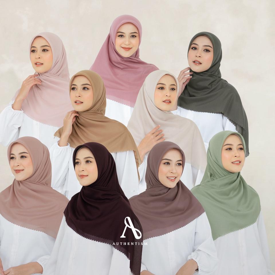 Viral AUTHENTISM ID RACHITA SERIES NEW SHADES KERUDUNG SEGI EMPAT POLOS VOAL ULTRAFINE PREMIUM HIJAB