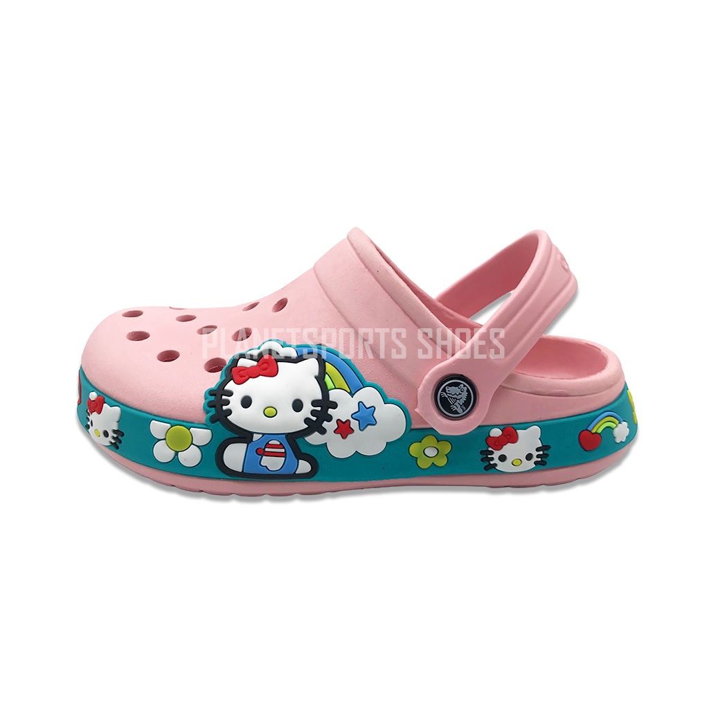 Crocs Kid's FUN LAB / Crocs Karakter / Crocs Anak / Sandal Anak / Anti Air / Anti Licin - HELLO KITTY