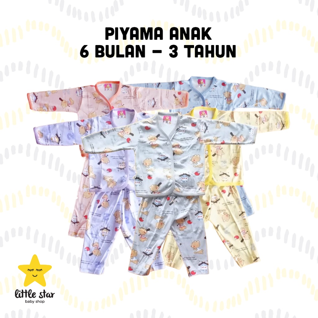 Y Lin Piyama Motif Anak Bayi Cewek Cowok | Set Baju Tidur Piama