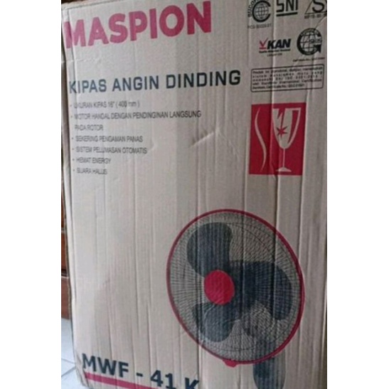 Maspion Wall fan kipas angin dinding 16 inch Maspion MWF-41k