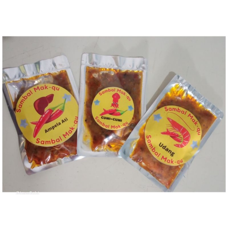 

[30gr]Sambal Cumi/Sambal ampela ati/sambal udang