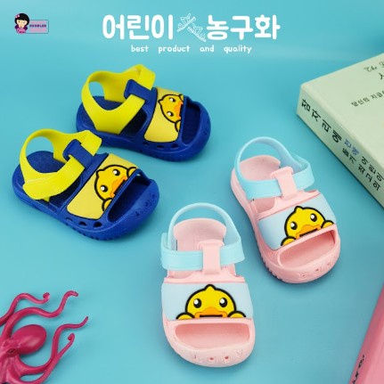 littlekiddoss SH2179 Sepatu Sandal Karet Sendal Karet Anak Duck Sandal Bayi Perempuan Import