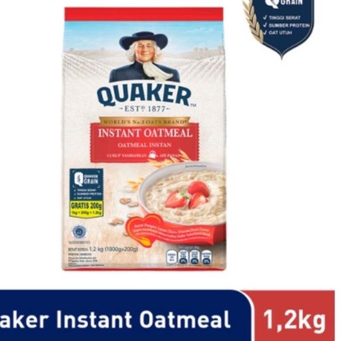 

12.12 ✨SALE✨ Quaker Instant Oatmeal 1200 gr EXPIRED 2024 02/03/04 gas !!