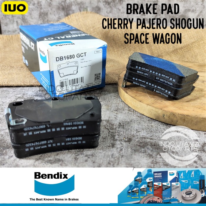 Kampas Rem Belakang RAV 4 (2000-2003) BENDIX Brake Pad DB 1680 GCT