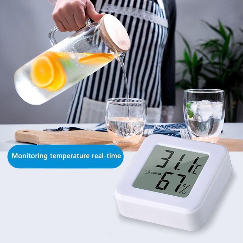 Quinton Hygrometer Ruangan Wireless Indoor LCD Pengatur Suhu Termometer Sensor Suhu Hygrometer Thermometer Hygrometer