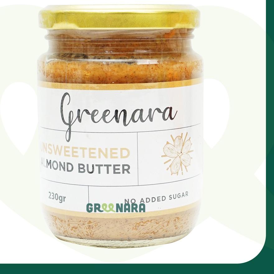 

✧ Greenara Homemade - Unsweetened Almond Butter / Selai Almond ➱