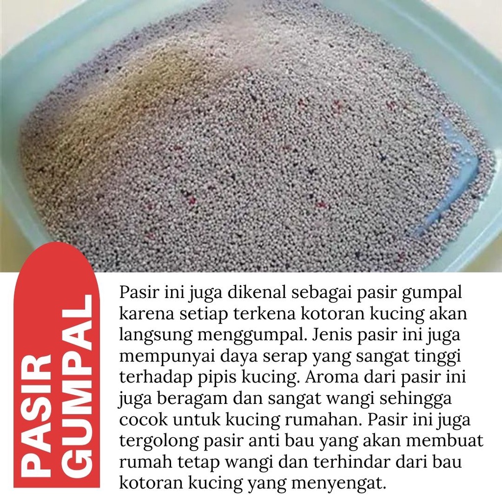 Pasir Gumpal Wangi Murah / Pasir Kucing / Pasir Gumpal / Premium Cat Litter FEFARM