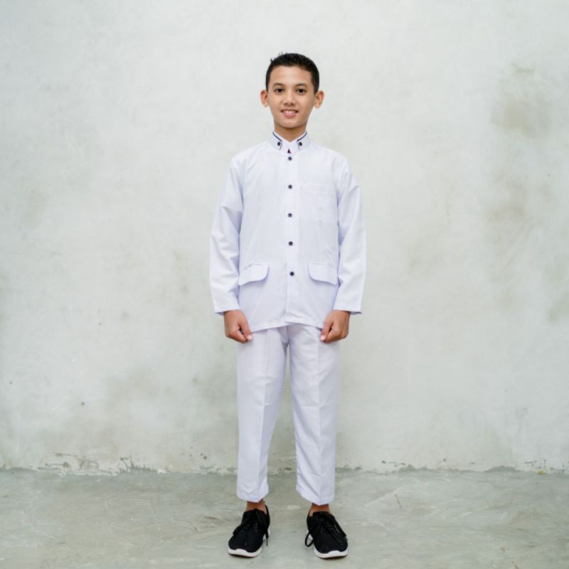 Grosir Baju Koko Anak Setelan Baju dan Celana Umur 7-12 Tahun Bahan Signature Premium