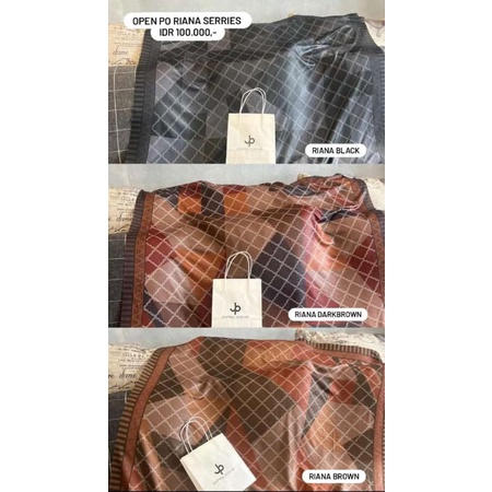 JOURNEY jilbab RIANA series brown black drak brown