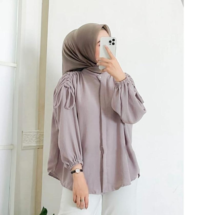 ☀ GAVI LENGAN SERUT / HEKSA BLOUSE / VARINKA YEMI KEMEJA BLOUSE ❇
