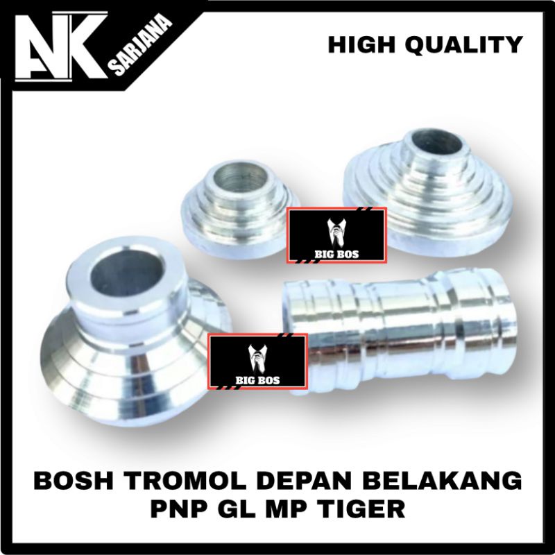BOSH BOS BOSHING TROMOL MANISAN TROMOL DEPAN BELAKANG HONDA GL100 GL PRO GL MAX MEGAPRO TIGER