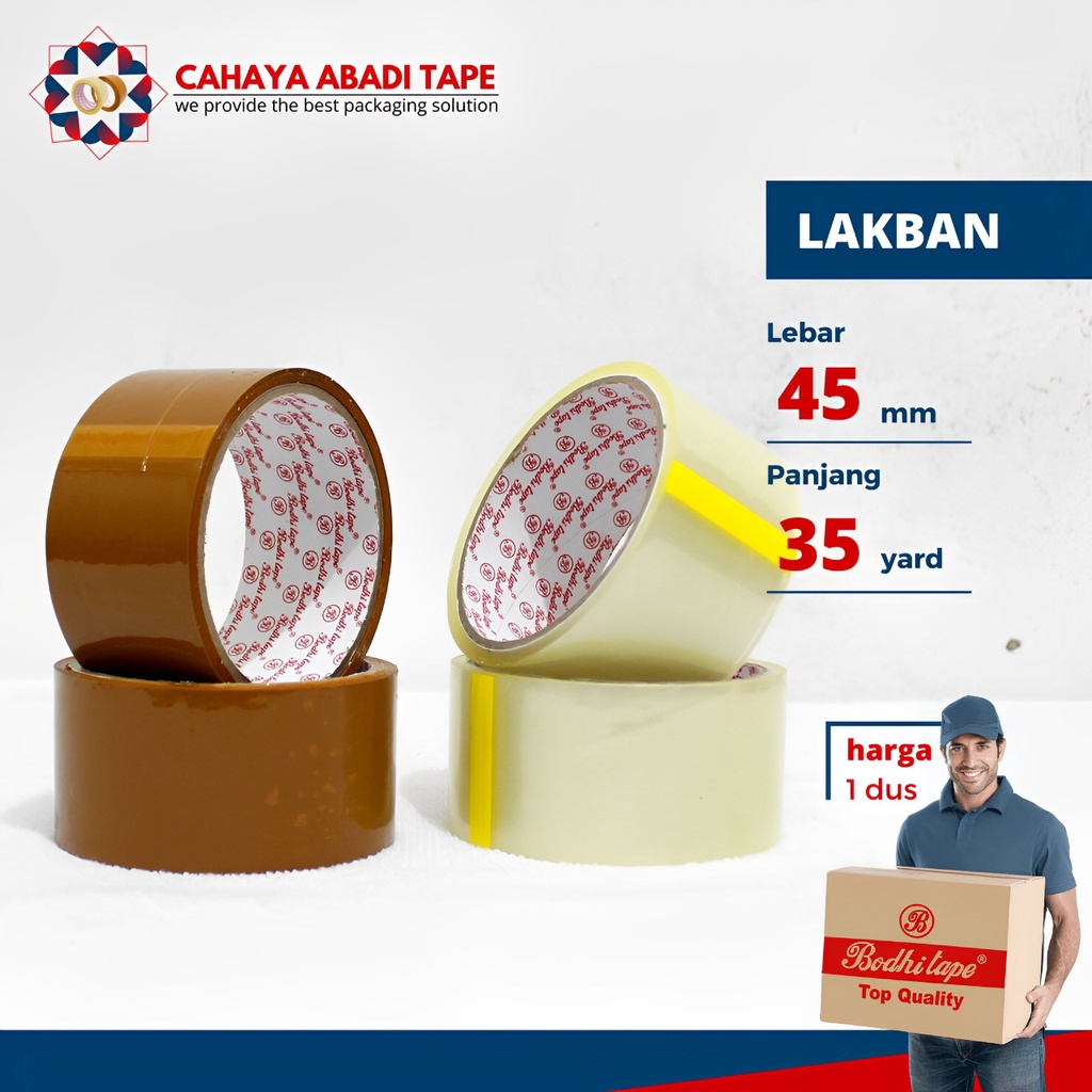 

LAKBAN BENING COKLAT 2INC X 35YARD PER DUS TERMURAH
