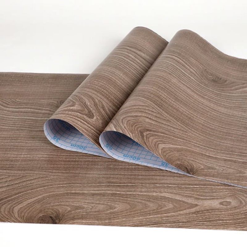 Wallpaper Stiker Kayu Eboni