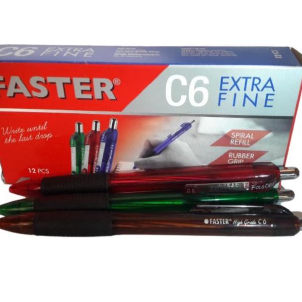

Flash Update (12pc) PULPEN FASTER C6 / PEN / BOLPOIN FASTER C6 CETEK