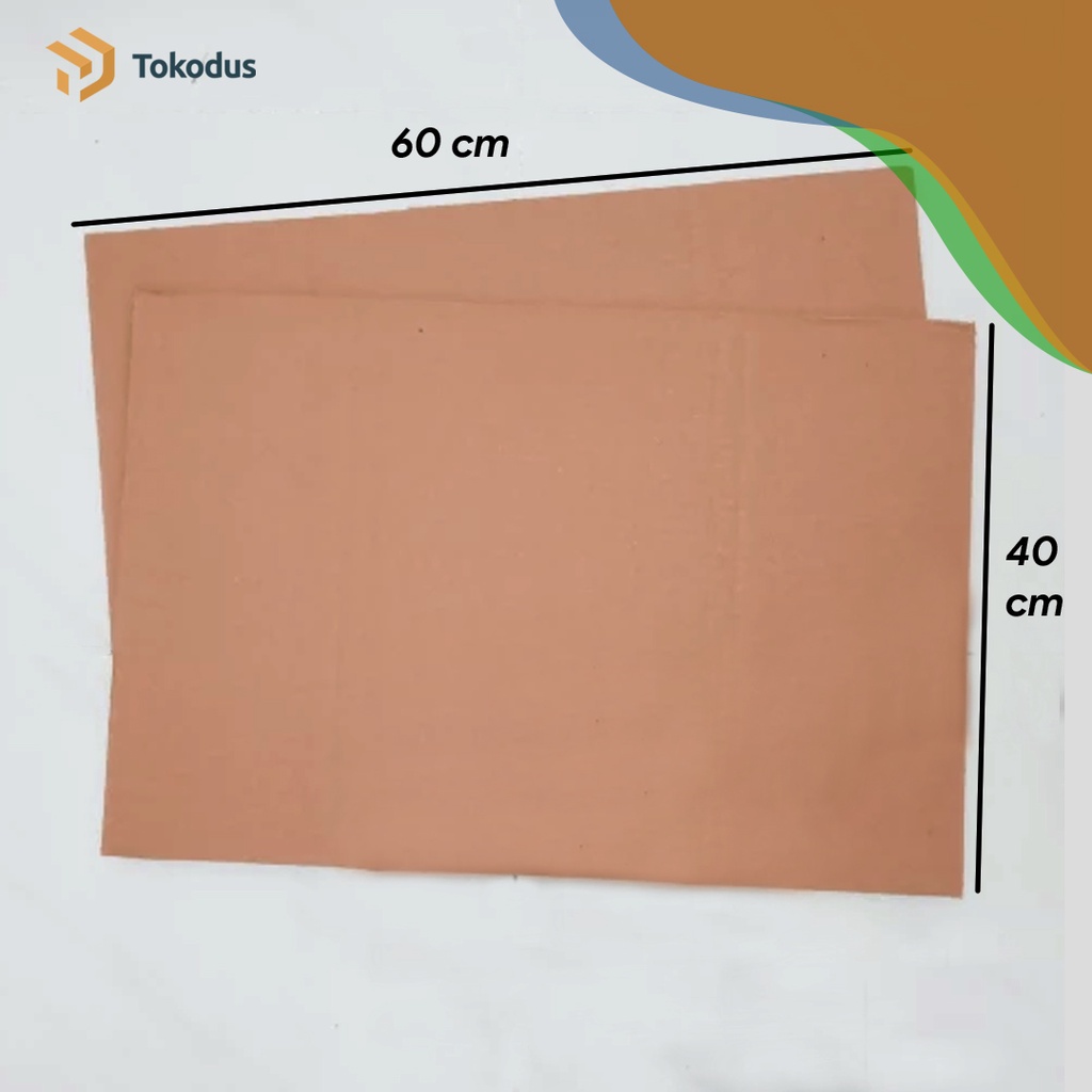 

Kardus Karton Lembaran 60 x 40 cm Sheet Single Wall Corrugated B/Flute