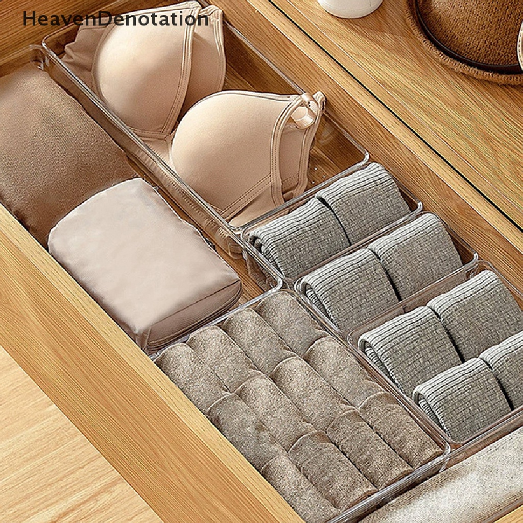 [HeavenDenotation] Kotak Organizer Laci Transparan Untuk Kosmetik Perhiasan Plastic Storage Drawer HDV