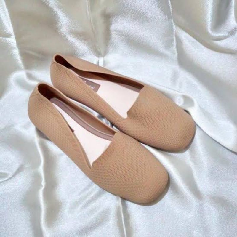 36-41 SEPATU KERJA CASUAL KARET JELLY FLATSHOES KARET JELLY