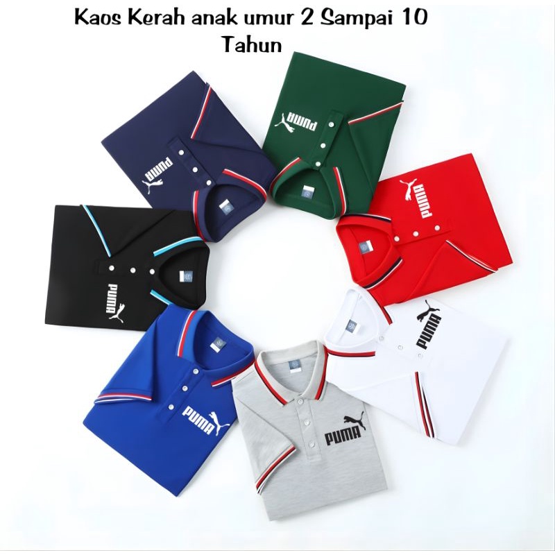 Baju Kerah Anak Fma Unisex Kaos Polo Anak Laki Laki &amp; Perempuan Baju Anak Perempuan Kaos Wangki Anak Anak Kaos Anak Premium