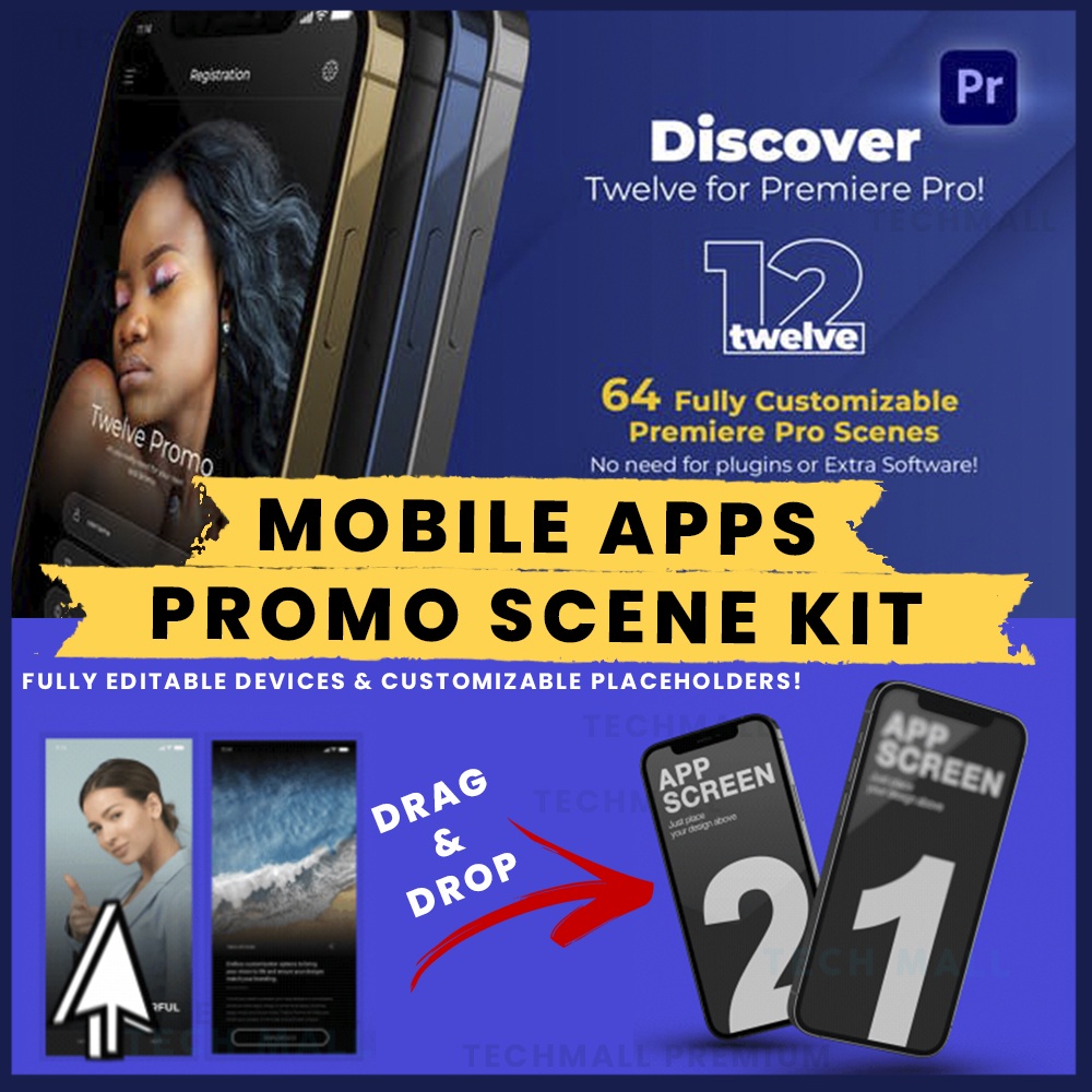 

NS Mobile Apps 3D Promotion Scene Creator Kit | Premiere Pro