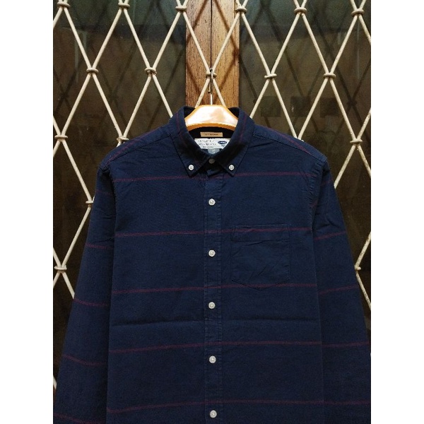 kemeja Oxford old navy second original M slim fit kemeja kasual pria murah terlaris