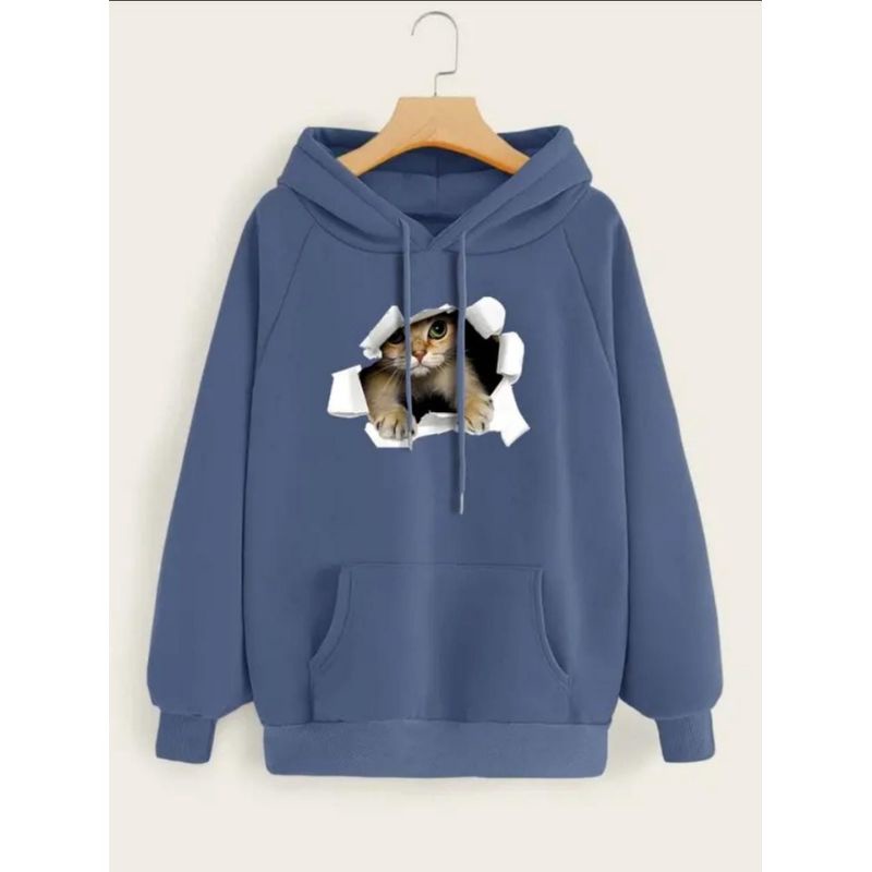 hoodie unisex oversize cat dorothy