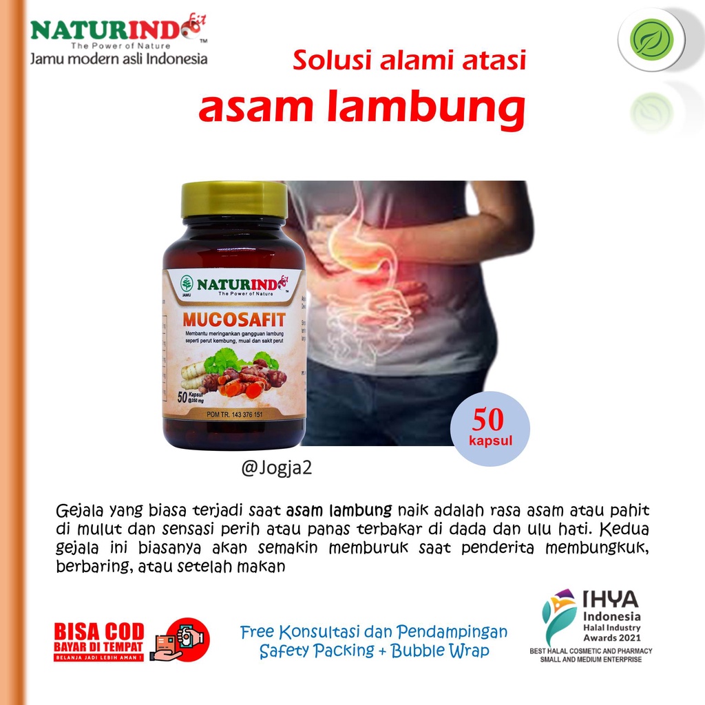 Asam Lambung Magh Gerd Mucosafit Naturindo