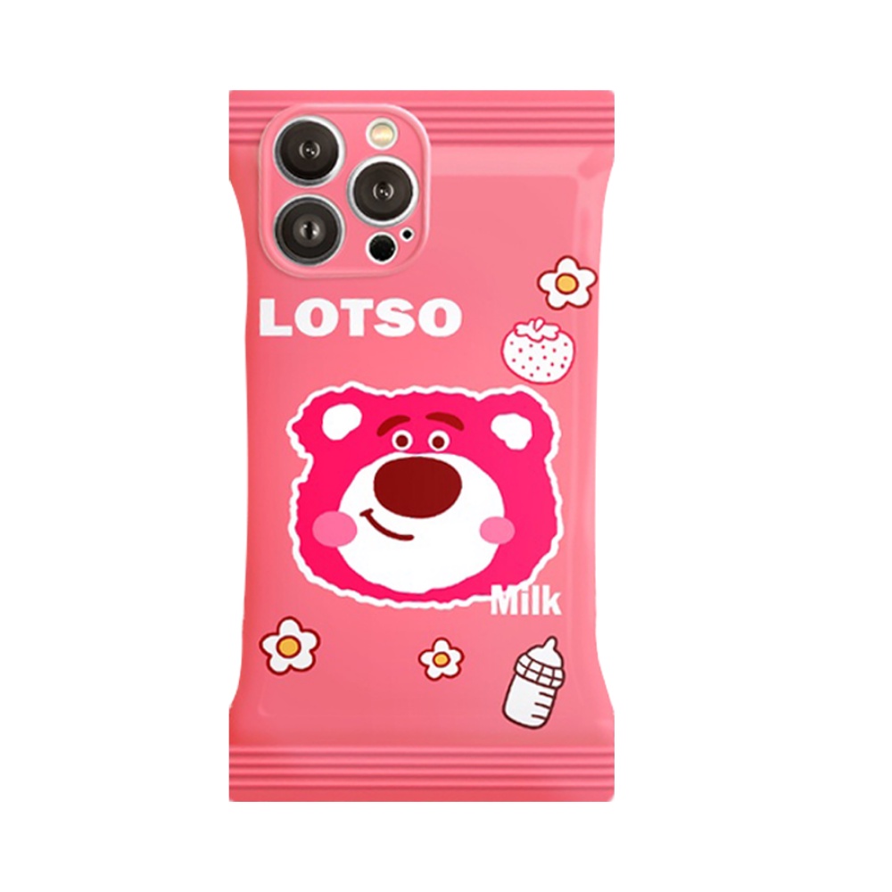 Realme C35 C30 C31 C33 RealmeC21Y C25Y C11 Realme 10 9i 8i 6i 5i 7i C25 C15 C12 C20 C3 C1 Narzo 50A Prime Kartun StellaLou Kelinci Manyo Strawberry Bear Soft Candy Phone Case BY