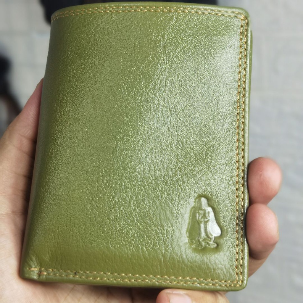 Cedro leather Dompet kulit Full Kulit asli premium Green Organik