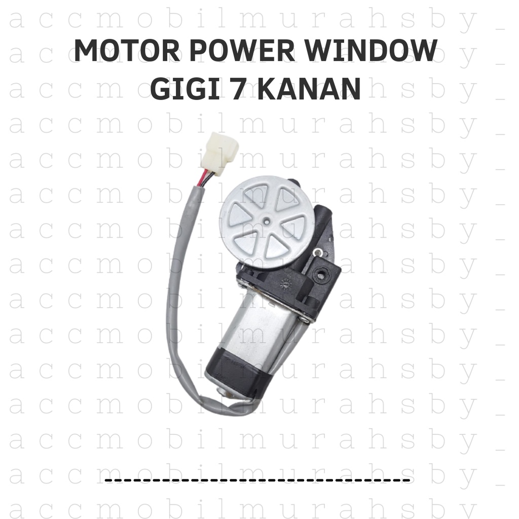 MOTOR DINAMO POWER WINDOW GIGI 7 LUBANG BAUT 3 UNIVERSAL KANAN KIRI