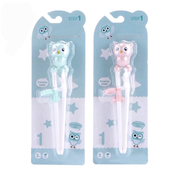 TERLARIS Baby Training Chopstick KARAKTER /Sumpit Belajar Anak Balita BPA FREE