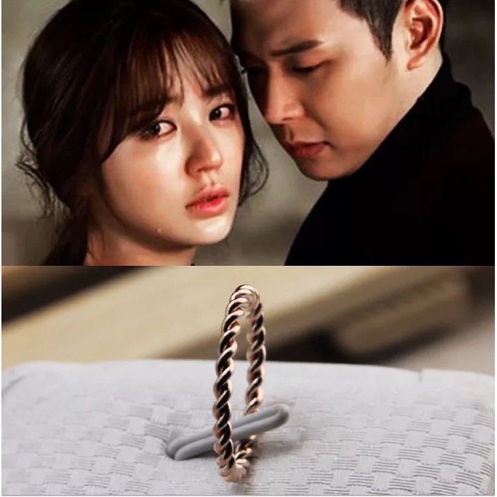 Cincin Bahan Titanium Steel Anti Karat Anti Alergi Warna Rose Gold Gaya Jepang Korea