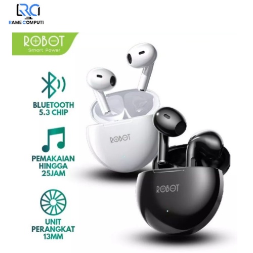 TRUE WIRELESS EARPHONE ROBOT FLYBUDS T10 WATERPROOF IPX4