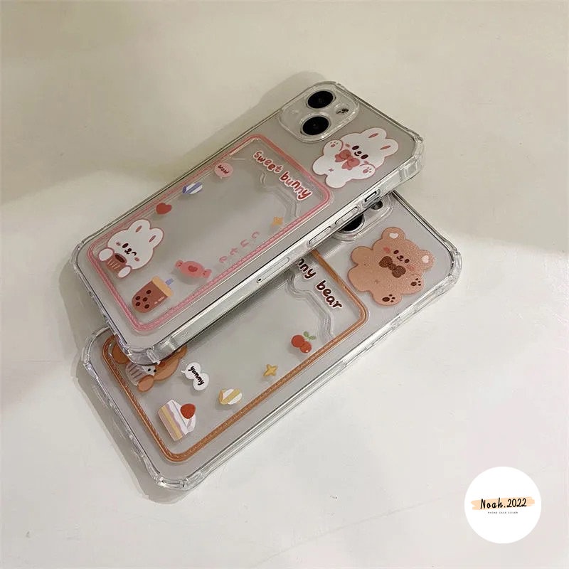 REDMI Case Beruang Lucu Redmi9 9A 9C 10A 10C 10 9C NFC Note 9 9pro 10pro Max Plus 11Pro+11 10 Pro 10s Mi 11 Lite 12 12X PO CO M3 X3 NFC Pro Card Holder Dompet Slot Bunny Soft Sarung