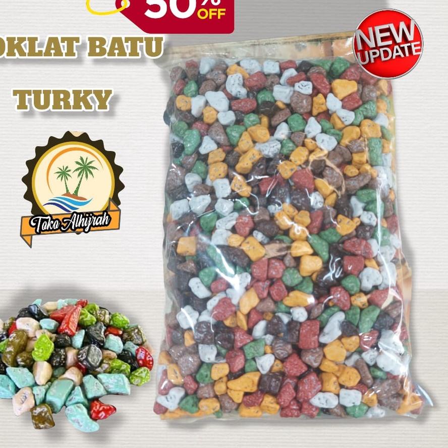 

◘ Coklat / cokelat batu krikil saudi / turky 1kg ♞