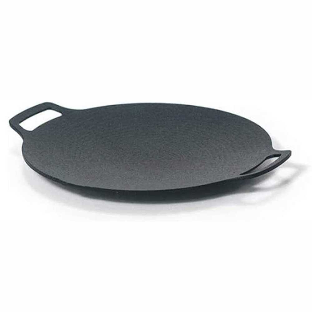 (BISA COD) FTIHSHP Rotisserie Wajan Masak Thick Cast Iron Pancake Pan Nonstick 33cm - C0045