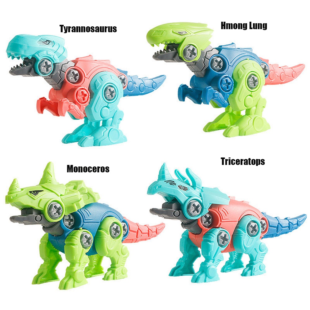 Mumystation DIY Dino Puzzle Assembly mainan anak bongkar pasang Dinosaurus