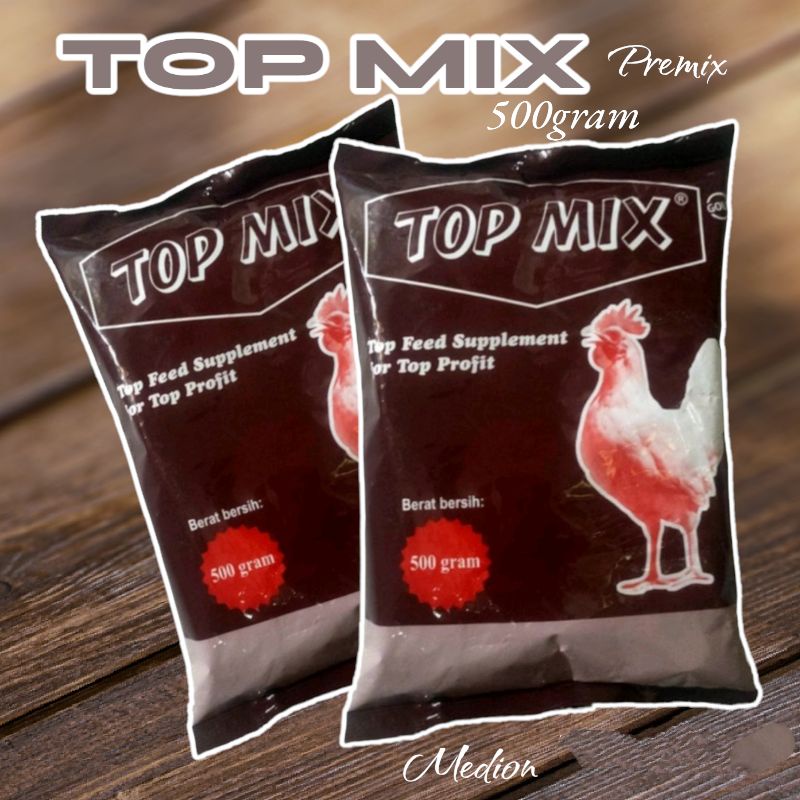 TOP MIX 500 gram topmik ayam 500 gram mineral ayam petelur &amp; bebek