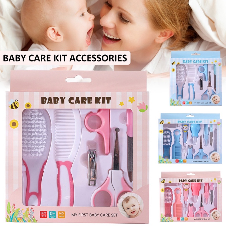 【COD】Baby care kit set 10 in 1 Sisir Bayi Set Gunting Kuku Bayi kado lahiran grooming gift Baby Nail