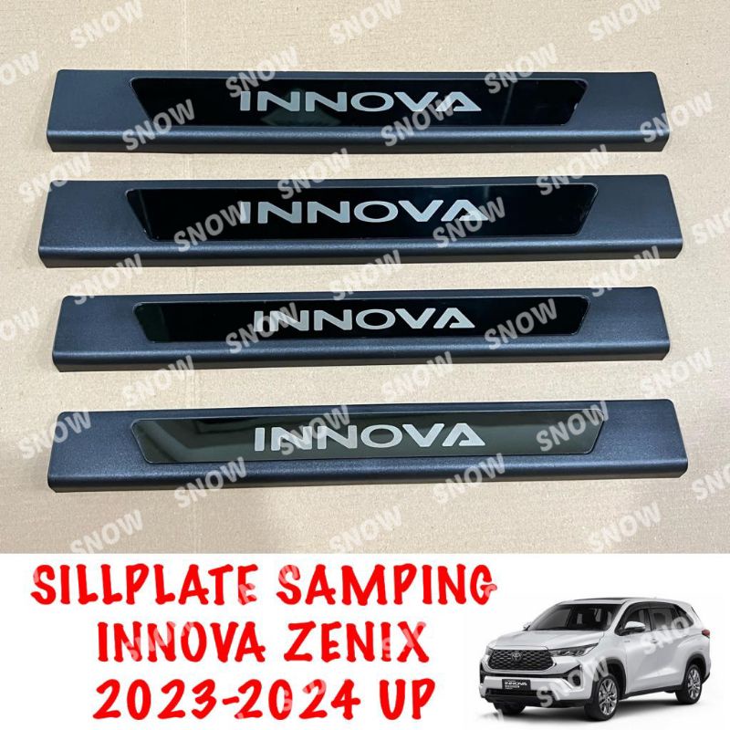 Sillplate Samping Innova Zenix 2022 2023 2024 Hitam Black Chrome