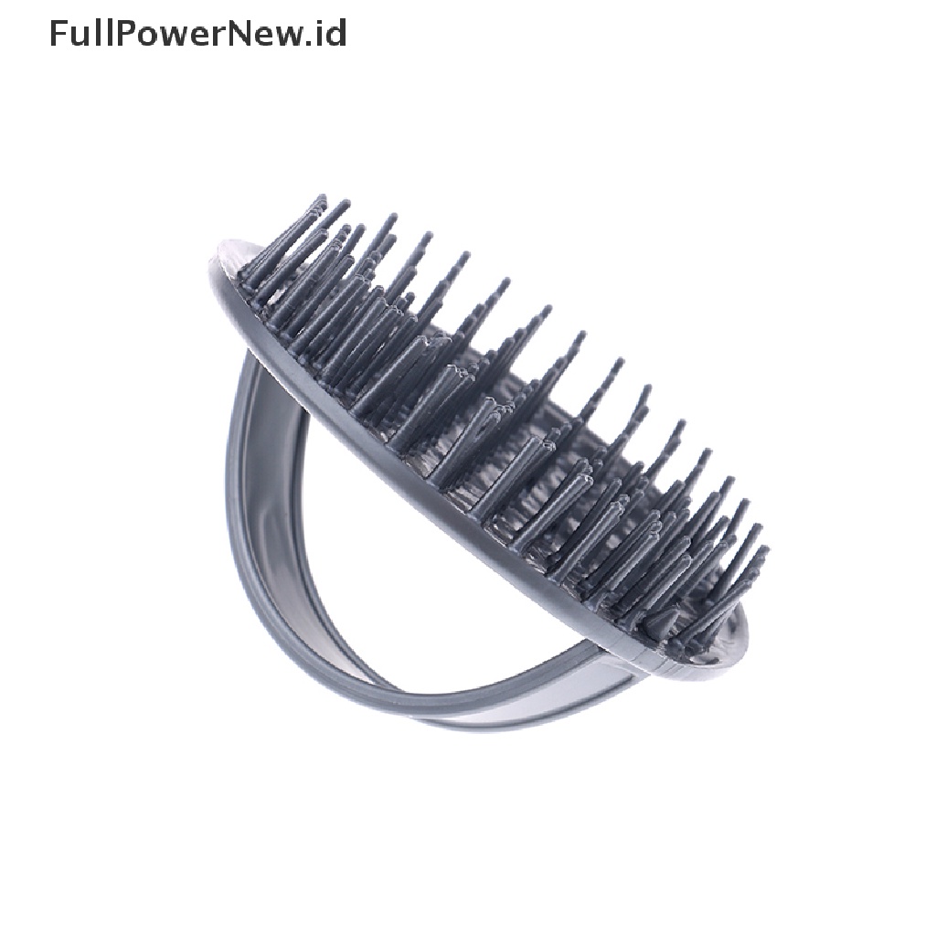 Power Shower Sikat Keramas Rambut Sisir Pijat Silikon Kulit Kepala Perawatan Sikat Rambut Anti Selip ID