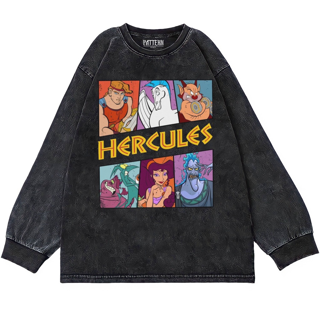 Patternmerch "Disney Hercules and friends" Oversize T-Shirt | Longsleeve Oversized | washing tee | K