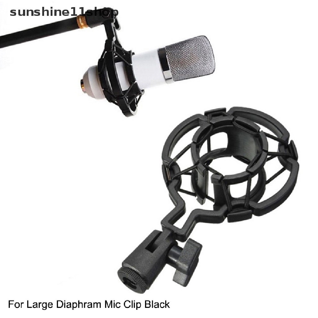 Sho Universal Profesional Kondensor Mikrofon Mic Shock Mount Holder Studio Rekaman Untuk Diaphram Besar Mic Klip Hitam N