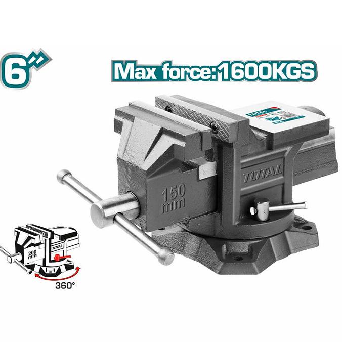 INGCO 6 inch Heavy Duty Bench Vise - Ragum putar - Catok Paron