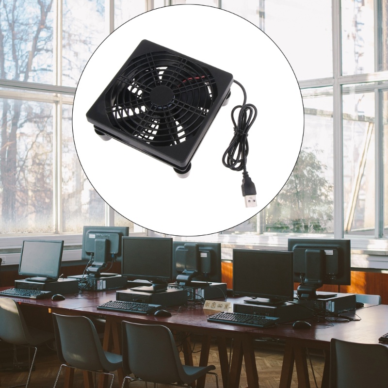 Bt Router Cooling Silent Fan Untuk Casing Komputer Pendingin CPU Tambang Pendingin Komputer